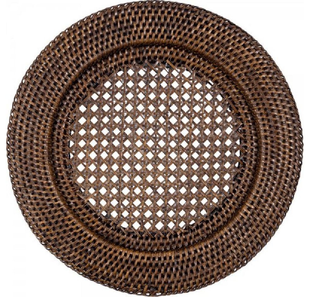 Greengate Tischdecke Platzteller Unterteller Rattan Rund Brown (32cm) von Greengate