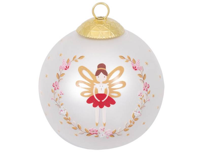 Greengate Weihnachtsbaumkugel Cindarella Xmas Weihnachtskugel white 8cm Greengate Weihnachtsbaumkugel Cindarella Xmas Weihnachtskugel white 8cm von Greengate