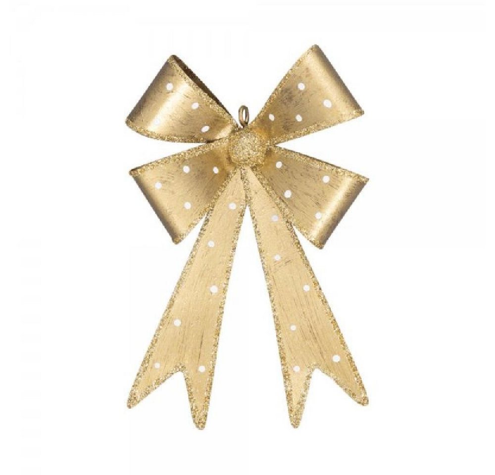 Greengate Weihnachtsbaumkugel Dekorationsschleife Gold Zum Aufhängen (Small) von Greengate