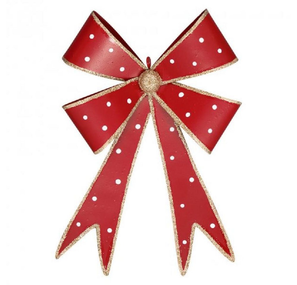 Greengate Weihnachtsbaumkugel Dekorationsschleife Red Zum Aufhängen (Medium) von Greengate