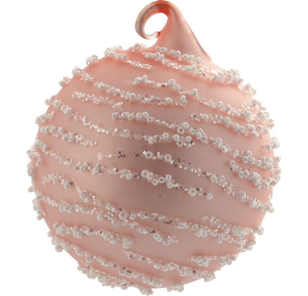 Greengate Weihnachtsbaumkugel Inge-Marie Weihnachtskugel pale pink 8cm von Greengate