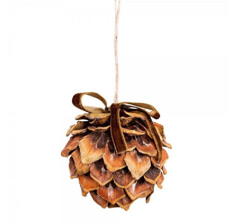 Greengate Weihnachtsbaumkugel Weihnachtskugel Pinie Braun (M) von Greengate