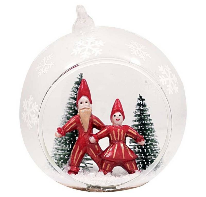 Greengate Weihnachtsfigur Greengate Weihnachtskugel JUANA Glaskugel mit Figur 10 cm von Greengate