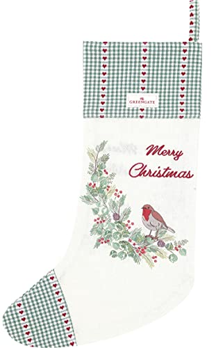 GreenGate XMASTOLMC0104 Leonora Weihnachtsstrumpf merry christmas 60 cm (1 Stück) von GreenGate