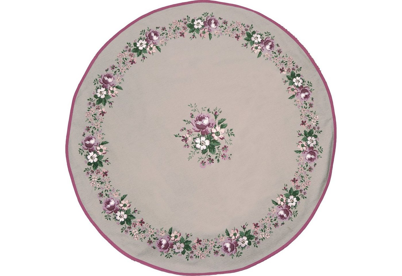 Teppich Greengate Tannenbaum Teppich MARIE DUSTY ROSE 130x130, Greengate von Greengate