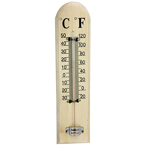 Greengeers 90444 Thermometer Holz beige 27 cm von Greengeers