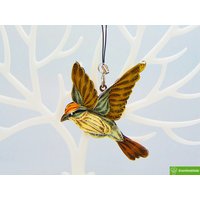 Chipping Spatz Ornament Handgemachte Papier Quilling Dekoration von Greenhandshake