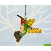 Kolibri, Weihnachts Quilling Ornamente Sammlung, Haus Dekoration Urlaub Dekor, Handgemachte Verzierung Für Tierliebhaber von Greenhandshake
