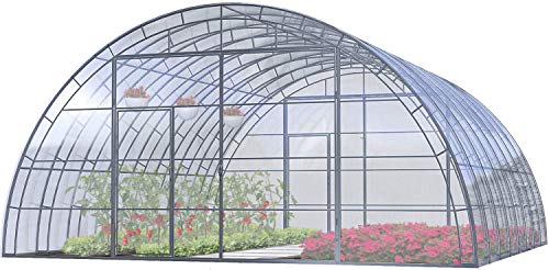 Treibhaus Gewächshaus Groß Farmer 7.5x18 Meter Stahl Garten Pflanzenhaus 135M² mit Polycarbonat Platten 6mm - Verschiedene Modelle und Größen von Greenhouse Factory