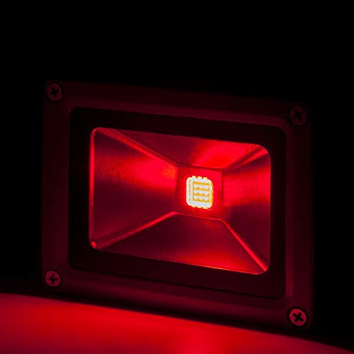 LED Scheinwerfer Flutlicht 10W 850Lm IP65 Brico Rot 30.000H [BQFS11510-R] | Greenice von Greenice