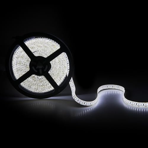 Streifen 204 LED s/M 60W 4700Lm 3000ºK SMD3014 12VDC IP65 x5M 30.000H [CA-3014-204-12W-IP65-WW] | Greenice von Greenice