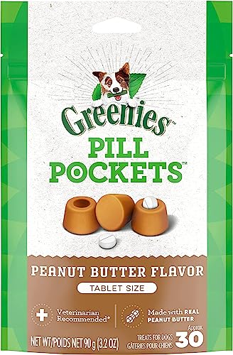 Greenies Tablet Dog Pill Pocket | Peanut Butter 30 Count - Pack of 4 Greenies Tablet Dog Pill Pocket | Peanut Butter 30 Count - Pack of 4 von Greenies