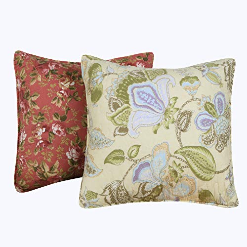 Greenland Home Blooming Prairie Dec. Kissen-Paar, Mehrfarbig, 1 Paar von Greenland Home Fashions