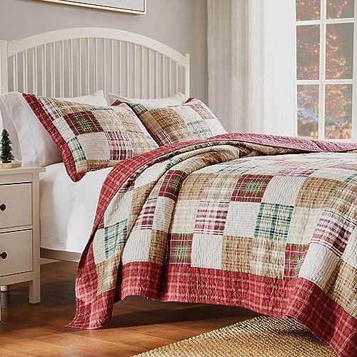 Greenland Home Oxford Bettwäsche-Set aus 100% Baumwolle, 2-teilig, Twin/XL, Rot Greenland Home Oxford Bettwäsche-Set aus 100% Baumwolle, 2-teilig, Twin/XL, Rot von Greenland Home Fashions