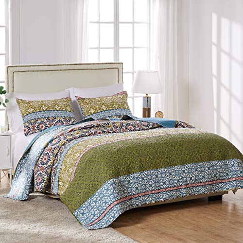 Greenland Home 3 Stück Shangri-La Quilt Set, König von Greenland Home