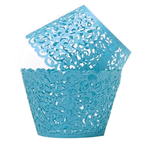 greenlans® Papier Vine Spitze Cup Cake Wrappers Cupcake Tower Cupcake Fällen Kuchen Decor (12 Stück) von Greenlans