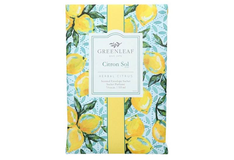 Greenleaf Anti-Geruchs-Säckchen Citron Sol (1-St), Duft Sachets aus parfümierter Tonerde 115 ml von Greenleaf