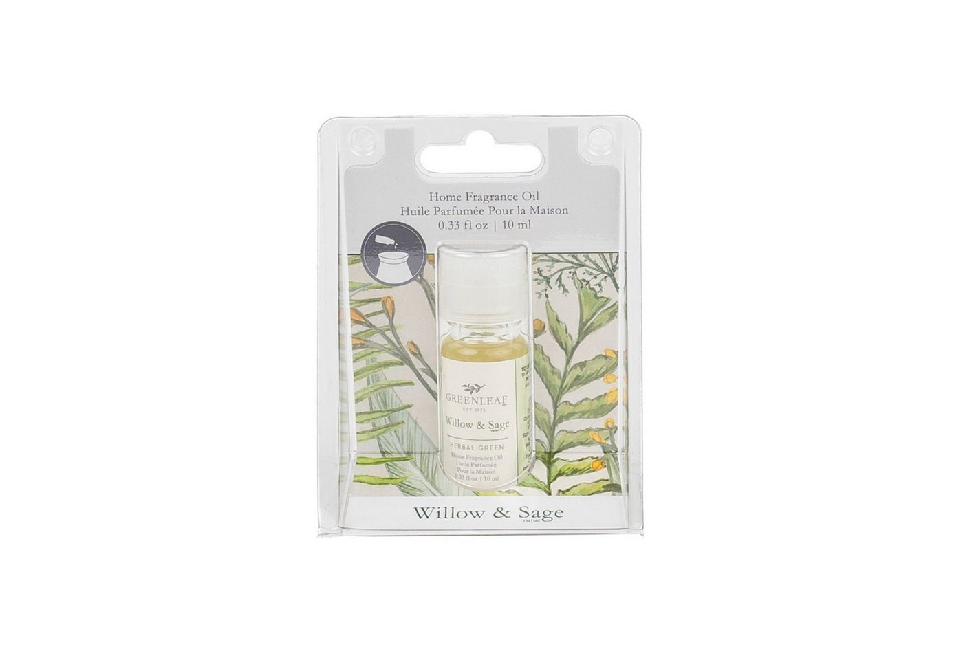 Greenleaf Duftöl Willow & Sage 10 ml (1-St), Duftöl-Essenz Duftkonzentrat für Duftlampe von Greenleaf