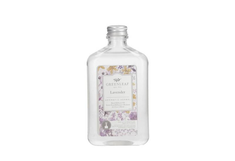 Greenleaf Raumduft Lavender 250 ml (1-St), Reed Diffuser Oil Nachfüller mit Peddigrohr Stäbchen von Greenleaf