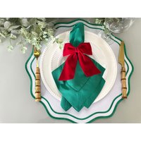 Tischset/Wasserdichtes Mit Gewelltem Rand Große Qualität Weihnachtsgeschenk Schöne Tischdekoration von GreenleafhomeShop