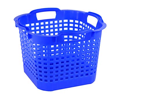 GreenLife Haushaltskorb Wäschekorb 25L 10 St. blau Made in Germany, robust, stapelbar, langlebiger Kunststoff von GreenLife