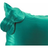 Satin Seide Kissenbezug Und Augenmaske/Schlafset Geschenk/Mallard Grüne Schlafmaske von Greenlivinglifestyle