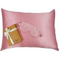 Schlafset Geschenk/Satin Seide Augenmaske Und Kissenbezug/Rosa Schlafmaske von Greenlivinglifestyle