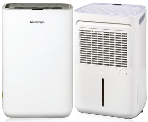 Greenmigo Luftentfeuchter 10L/24h Elektrischer Entfeuchter Entfeuchtungsleistung Raumgröße max.35m²,Raumentfeuchter Leise Luftreiniger für Schrank,Wohnung,Keller-Gegen Feuchtigkeit,Schimmel(ALPHA-Q10) von Greenmigo