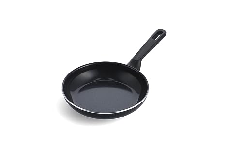 GreenPan Memphis Bratpfanne (20 cm), gesunde keramische Antihaftbeschichtung, PFAS-frei, induktionsgeeigent, spülmaschinenfest, backofenfest, Schwarz von GreenPan