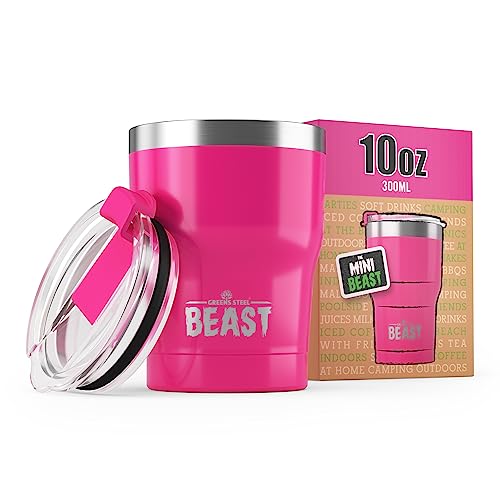 Beast Thermobecher 300 ml (10 oz) - Cup Cake Pink I Mehrweg Thermo Kaffeebecher To Go I Doppelwandiger Trinkbecher aus Edelstahl I Perfekt für Kaffee oder Eiskaffee von Greens Steel