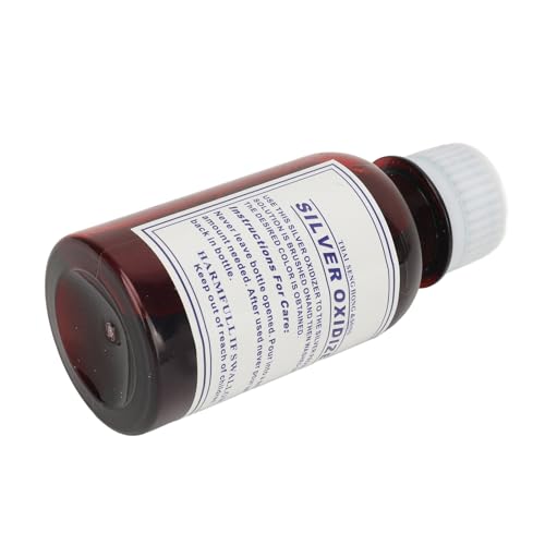 100 Ml Silberschmuck-Oxidationslösung. Oxidieren Sie Flüssige Alterungslösung Im Vintage-Stil für Einen Authentischen Gealterten Look mit Oberflächenkontrolle 100 Ml Silberschmuck-Oxidationslösung. Oxidieren Sie Flüssige Alterungslösung Im Vintage-Stil für Einen Authentischen Gealterten Look mit Oberflächenkontrolle von Greensen