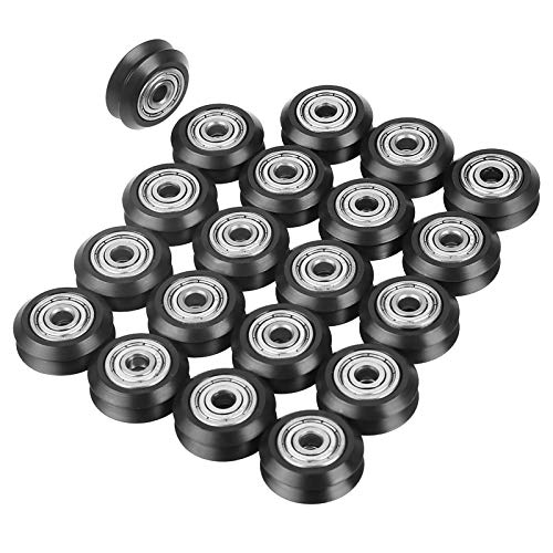 20 Stück V-Rillenrad, 5 Mm Bohrung, 625 Lagerrolle, POM- für CNC-3D-Drucker, 20 X mit PVC-Gehäuse 20 Stück V-Rillenrad, 5 Mm Bohrung, 625 Lagerrolle, POM- für CNC-3D-Drucker, 20 X mit PVC-Gehäuse von Greensen