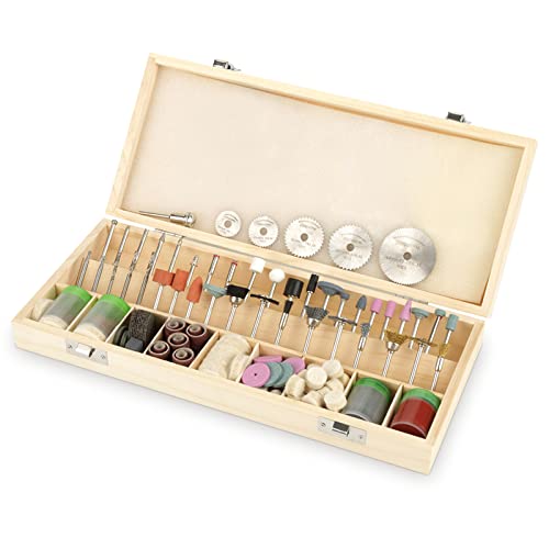242 Pcs Zubehör Set, Zubehoer für Multifunktionswerkzeug Rotary Tool Zubehör Set Mehrzweck Zubehörset Universal Zubehör mit Holzkoffer Einfach zum Schneiden Schleifen Polieren Bohren und Gravieren von Greensen