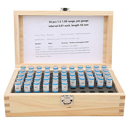 50 Stück Pin Gauge Utensil Pin Gauges Steel Set Outlet Plug Type Pin von Greensen