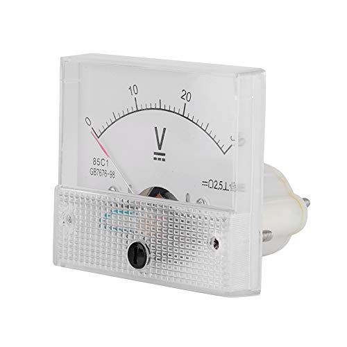 Analog-Panel-Messgerät mit 2,5 Genauigkeit DC 0–30 V Spannungsanzeige Voltmeter des CC 85 Analogstrom C1 für Experimente (Druckmessung 0-30V) von Greensen