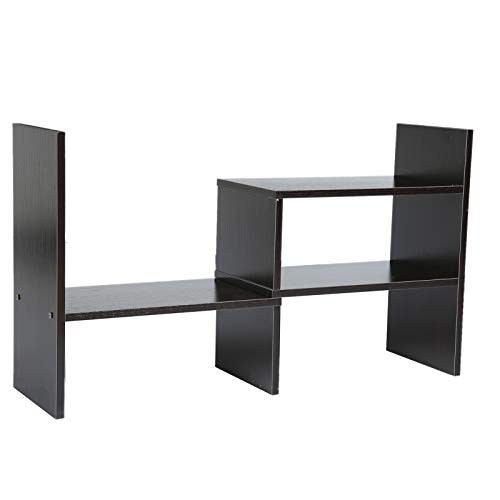 Einstellbarer Desktop-Bücherregal, Weißer Studienschreiber-Organizer Einfaches Zusammenbau Kleiner Display-Aufbewahrungsregal für Heimschlafzimmer, Multi-Szenario, die mit Einer Einfachen (schwarze Einstellbarer Desktop-Bücherregal, Weißer Studienschreiber-Organizer Einfaches Zusammenbau Kleiner Display-Aufbewahrungsregal für Heimschlafzimmer, Multi-Szenario, die mit Einer Einfachen (schwarze von Greensen