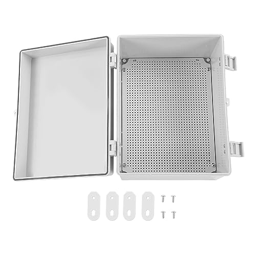 Elektrischer Anschlusskasten mit Abdeckung IP66 ABS Wasserdichter Elektrokasten Verteilerkasten Kabelbox mit Sicherheitsschloss mit Installation (400 x 300 x 200 mm / 15,75 x von Greensen