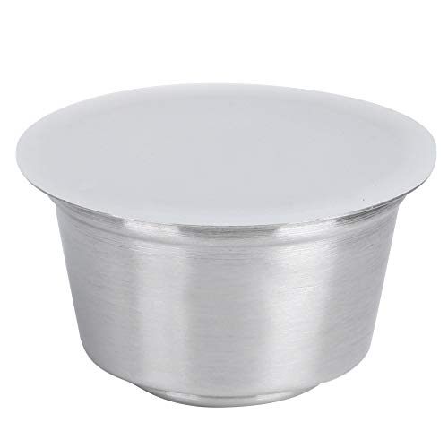 Ersatz Kapsel Refillable Coffee Filter Wiederverwendbare Kaffeekapsel aus Edelstahl Capsula Reusable für Kaffeemaschine (Weiß) von Greensen