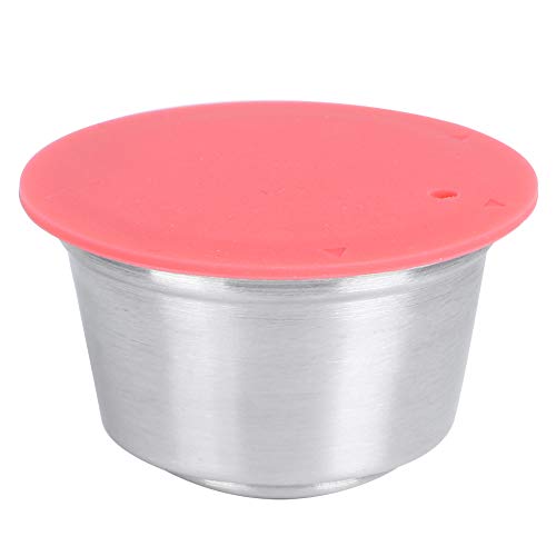 Ersatz Kapsel Refillable Coffee Filter Wiederverwendbare Kaffeekapsel aus Edelstahl Capsula Reusable für Kaffeemaschine (Rot) von Greensen