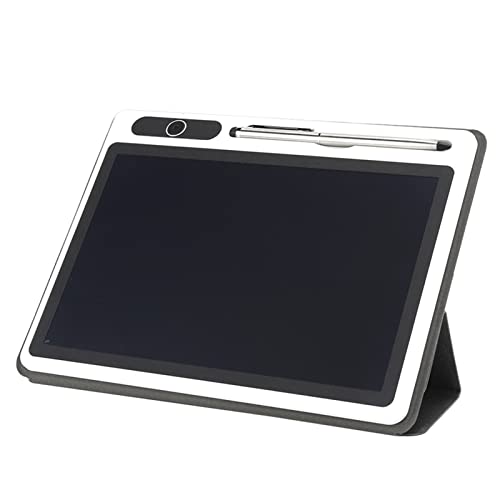 Flexibler LCD-Tablet-Zeichenblock 9 Zoll, Digitales Zeichentablett, LCD-Schreibblock mit Löschfunktion, Schwarz mit Kunstlederhülle für Arbeit und Studium (schwarz (mit Lederetui)) von Greensen