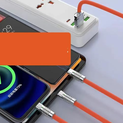 Greensen 3 in 1 Ladekabel Langlastendes Multi -Kabel für Alle Geräte Stilvolles Design Zinklegierung 3.94ft von Greensen