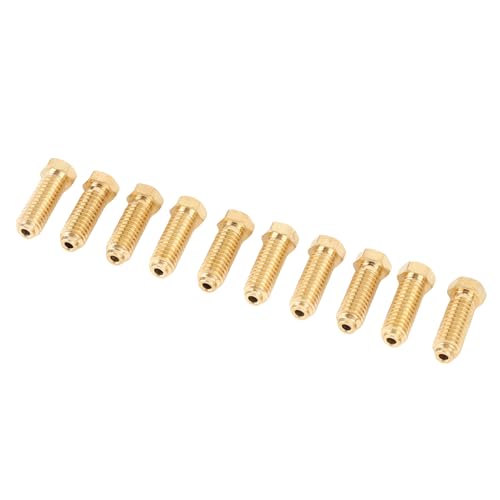 Greensen 3D -Drucker -Messing Düsen Kit Genauige CNC verarbeitete Düsen für Kobra 3 Combo S1 Extruder Hotend, Hochglänzende Innere Wand für Glattes Druckerlebnis (0,4 mm) von Greensen