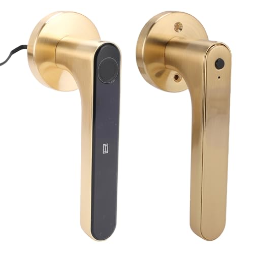Greensen 5 in 1 Smart Door Lock, Keyless Entry Lock Electronic mit Fingerabdruckkennwort -IC -Karte für die -App -Fernbedienung Goldgriff Greensen 5 in 1 Smart Door Lock, Keyless Entry Lock Electronic mit Fingerabdruckkennwort -IC -Karte für die -App -Fernbedienung Goldgriff von Greensen