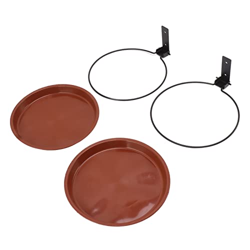 Greensen Baum Montierte Vogelschalen EasyToclean -Vogelfutterhäusch (2 Töpfe und 2 Halterungen) von Greensen