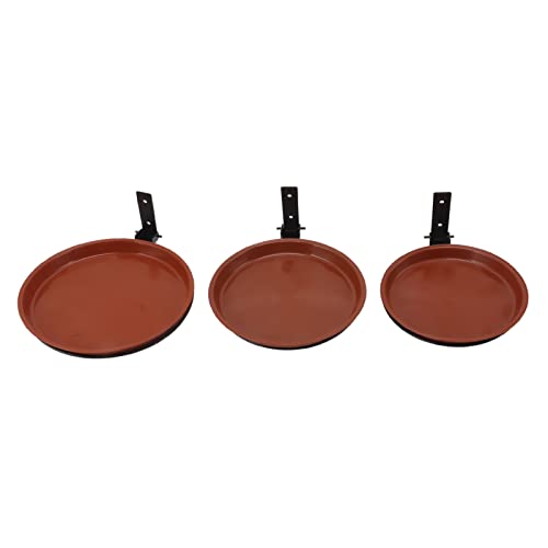 Greensen Baum Montierte Vogelschalen EasyToclean -Vogelfutterhäusch (3 Töpfe und 3 Halterungen) von Greensen
