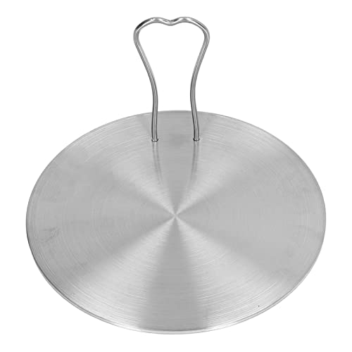 Greensen Edelstahl-Wärme-Diffusor-Platten-Induktionskonverter für Gas-Elektrokocher mit Anti-Scald-Griff. (18#) von Greensen