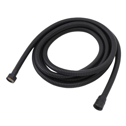 Greensen Extra Lange Duschschlauch, Duschkopf Verlängerungsschlauch Flexible Handbrause Schlauch mit Messing Einsatz & Mutter für Badezimmer Haustierbad Reinigung Matt Schwarz von Greensen