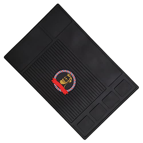 Greensen Friseur Organizer Matte Langable Schutzstation Organizer Matte für Friseursalon Schwarz Silikon 45x30x1cm Greensen Friseur Organizer Matte Langable Schutzstation Organizer Matte für Friseursalon Schwarz Silikon 45x30x1cm von Greensen