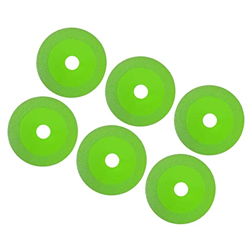Greensen Glaskeramik -Schneidscheibe Sähe Schaufel/Flügel Kreisförmiger Schleifrad für Weinflaschen Stallbetrieb | Einfache Installation | 2 X Schneiden von Discs für -Projekte (6PCS) von Greensen