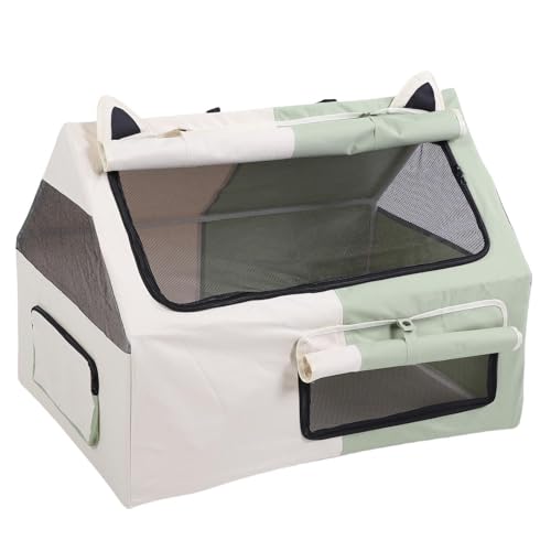 Greensen Katzenzeltbox, Katzenzeltbox für Trächtige Katzen, Tragbare Rechteckige Haustierbox aus Oxford-Stoff & PVC, Pflegeleicht, 30,91 X 23,03 X 22,44 Zoll Greensen Katzenzeltbox, Katzenzeltbox für Trächtige Katzen, Tragbare Rechteckige Haustierbox aus Oxford-Stoff & PVC, Pflegeleicht, 30,91 X 23,03 X 22,44 Zoll von Greensen